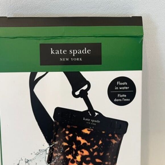 Kate Spade Waterproof Phone Pouch Animal Print Leopard NEW in Box - Picture 4 of 8